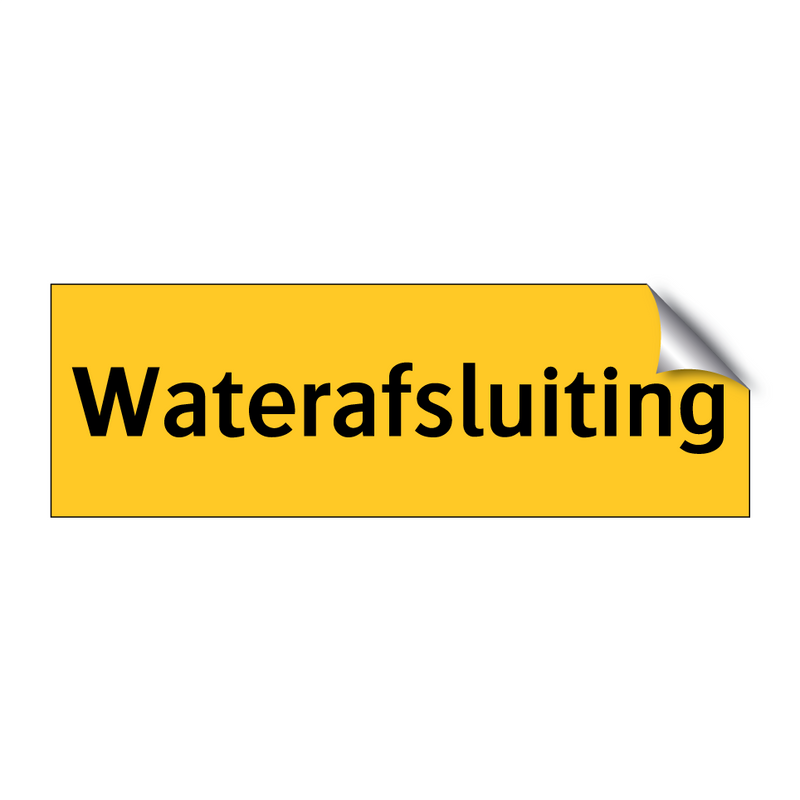 Waterafsluiting & Waterafsluiting & Waterafsluiting & Waterafsluiting