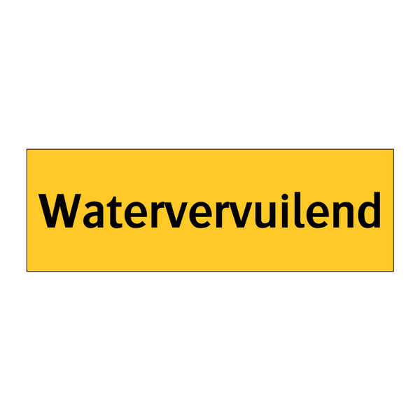 Watervervuilend & Watervervuilend & Watervervuilend & Watervervuilend & Watervervuilend