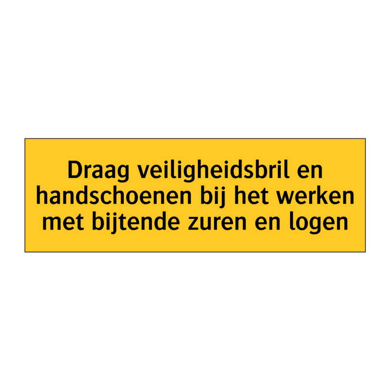 Draag veiligheidsbril en handschoenen bij het werken /.../