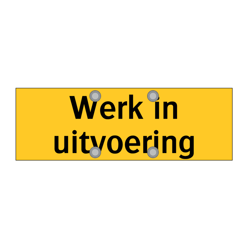 Werk in uitvoering & Werk in uitvoering & Werk in uitvoering