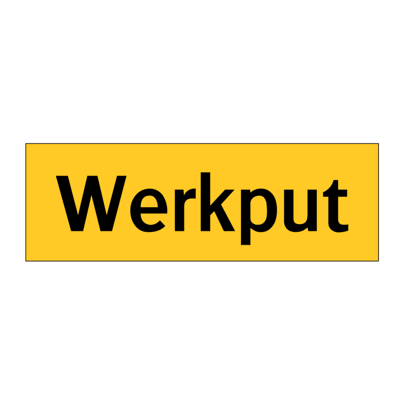 Werkput & Werkput & Werkput & Werkput & Werkput & Werkput & Werkput & Werkput & Werkput & Werkput