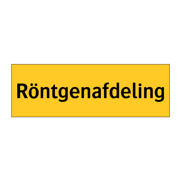 Röntgenafdeling