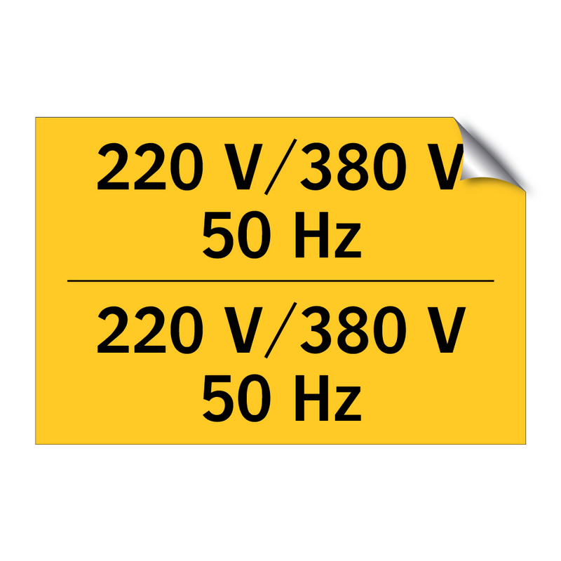 220 V/380 V 50 Hz & 220 V/380 V 50 Hz & 220 V/380 V 50 Hz & 220 V/380 V 50 Hz