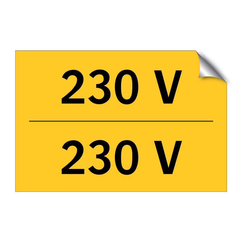 230 V & 230 V & 230 V & 230 V