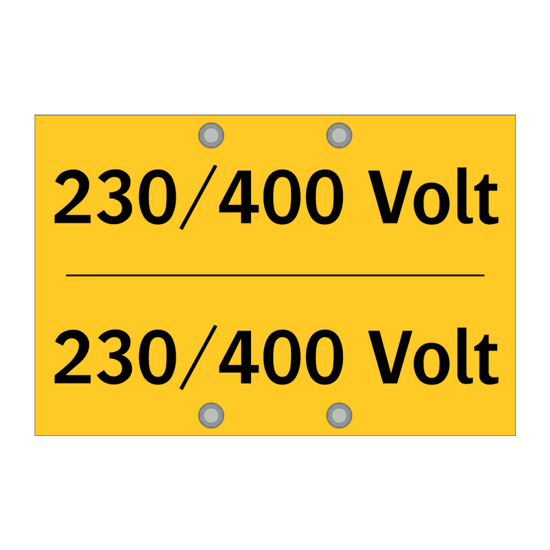 230/400 Volt & 230/400 Volt & 230/400 Volt & 230/400 Volt & 230/400 Volt