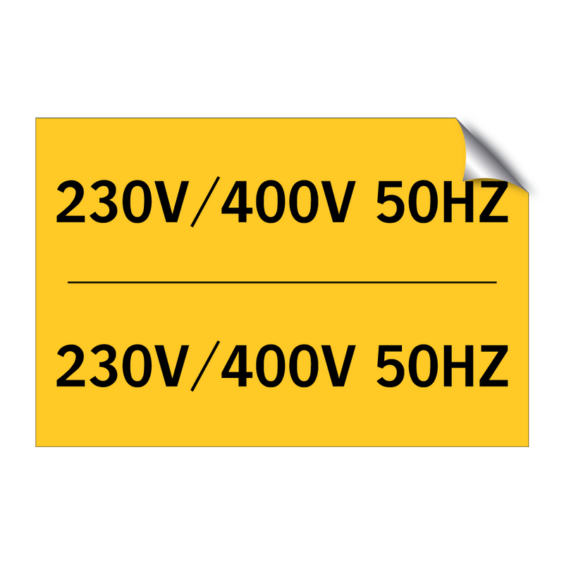 230V/400V 50HZ & 230V/400V 50HZ & 230V/400V 50HZ & 230V/400V 50HZ