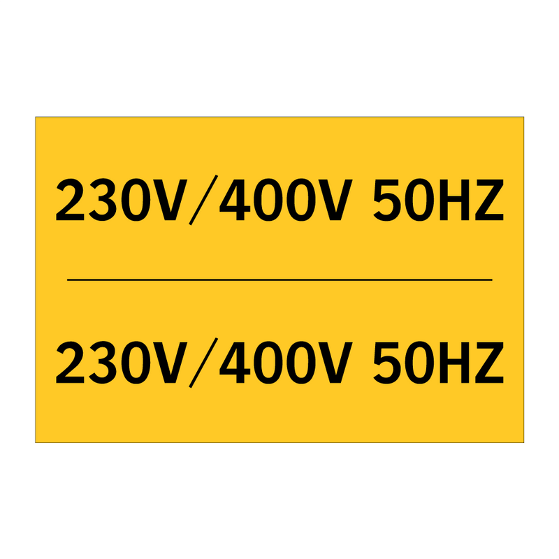 230V/400V 50HZ & 230V/400V 50HZ & 230V/400V 50HZ & 230V/400V 50HZ & 230V/400V 50HZ & 230V/400V 50HZ