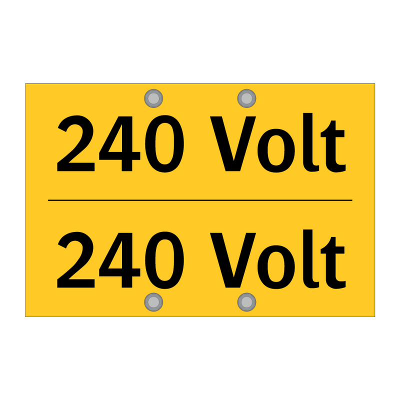 240 Volt & 240 Volt & 240 Volt & 240 Volt & 240 Volt