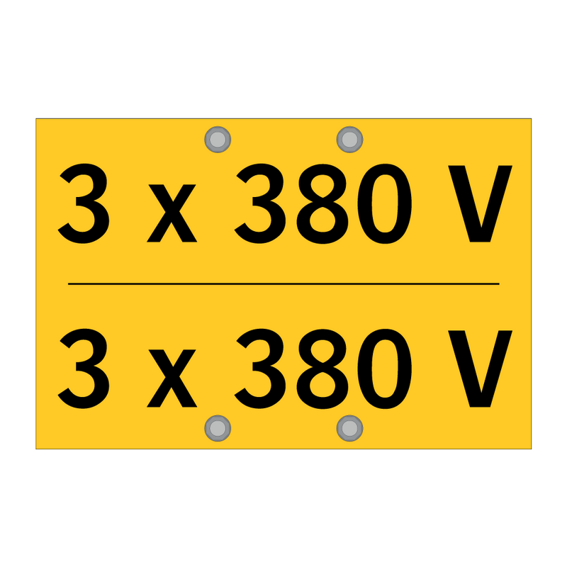 3 x 380 V & 3 x 380 V & 3 x 380 V & 3 x 380 V & 3 x 380 V