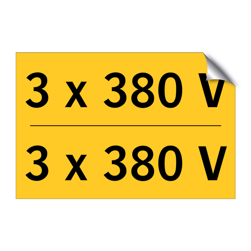 3 x 380 V & 3 x 380 V & 3 x 380 V & 3 x 380 V