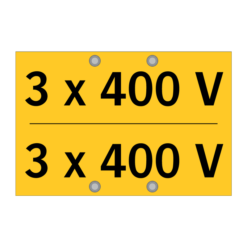 3 x 400 V & 3 x 400 V & 3 x 400 V & 3 x 400 V & 3 x 400 V