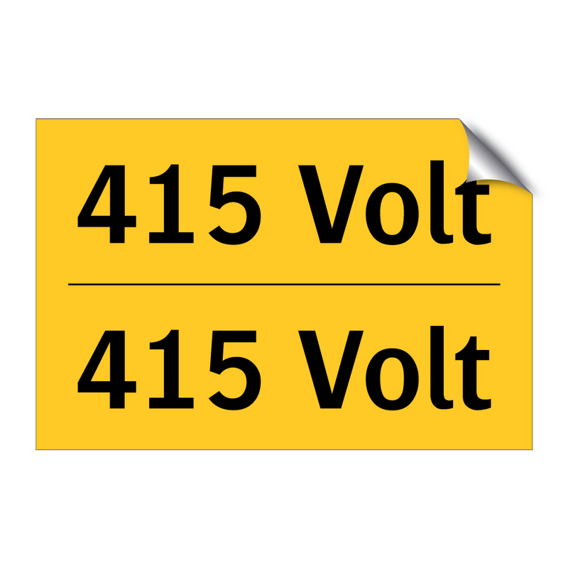 415 Volt & 415 Volt & 415 Volt & 415 Volt