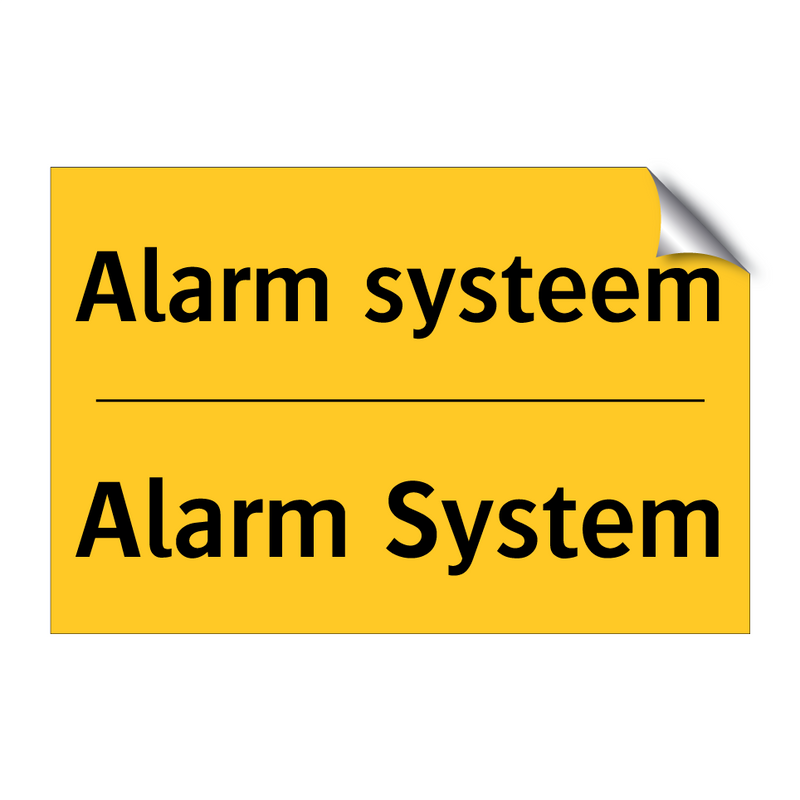 Alarm systeem - Alarm System & Alarm systeem - Alarm System & Alarm systeem - Alarm System