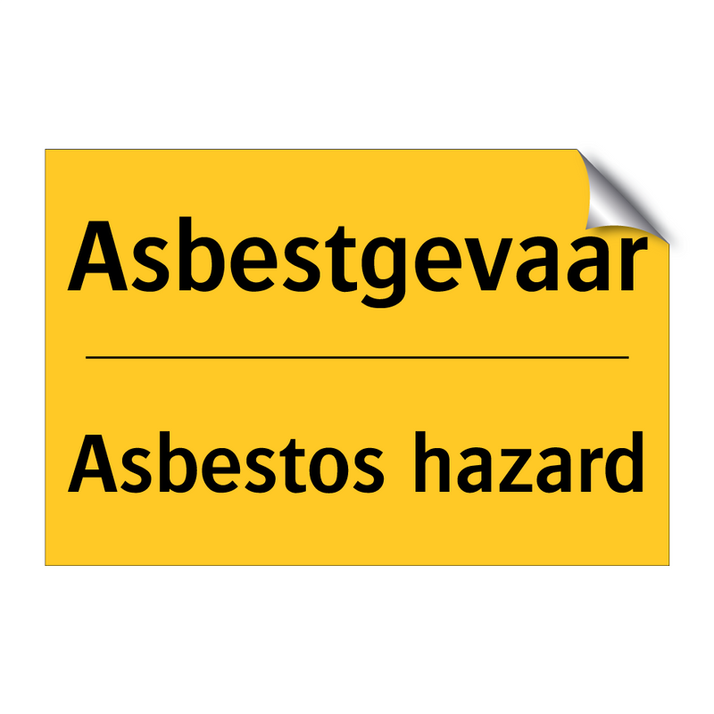 Asbestgevaar - Asbestos hazard