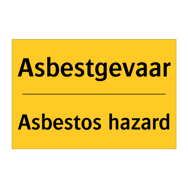 Asbestgevaar - Asbestos hazard