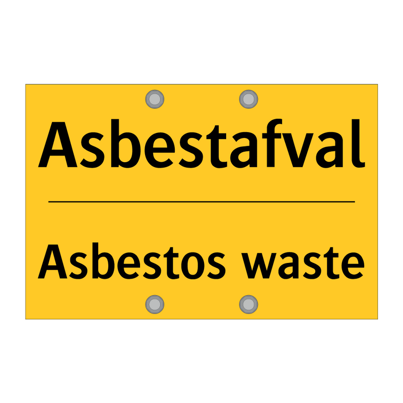 Asbestafval - Asbestos waste