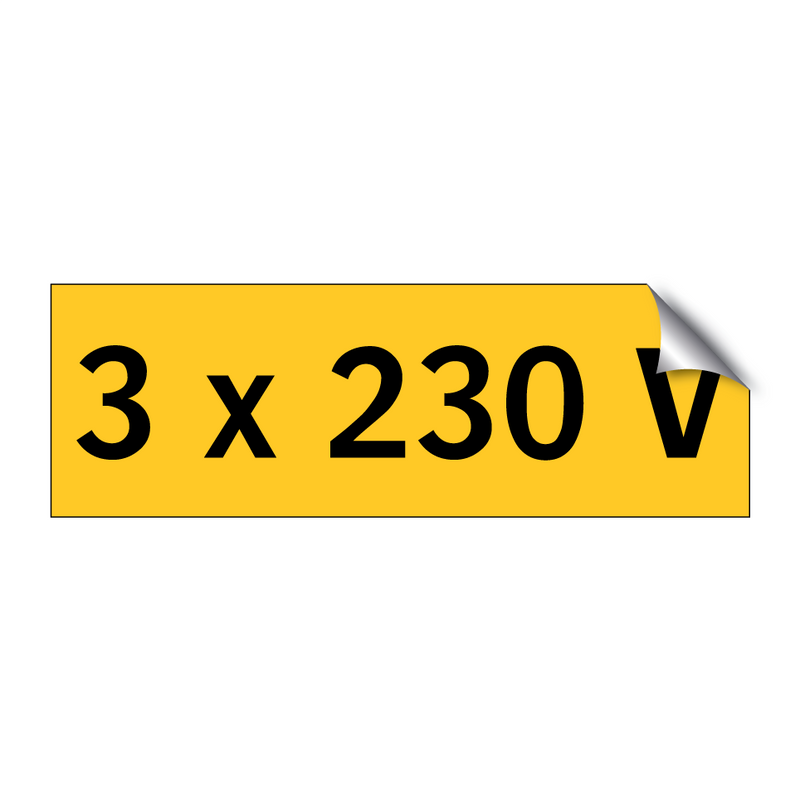 3 x 230 V & 3 x 230 V & 3 x 230 V & 3 x 230 V