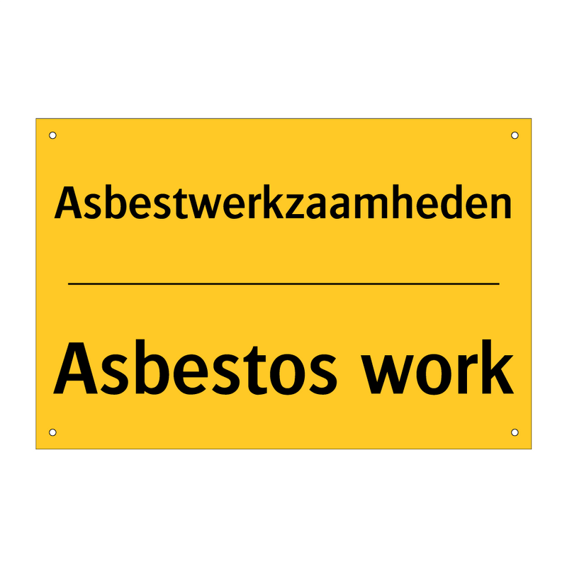 Asbestwerkzaamheden - Asbestos work & Asbestwerkzaamheden - Asbestos work