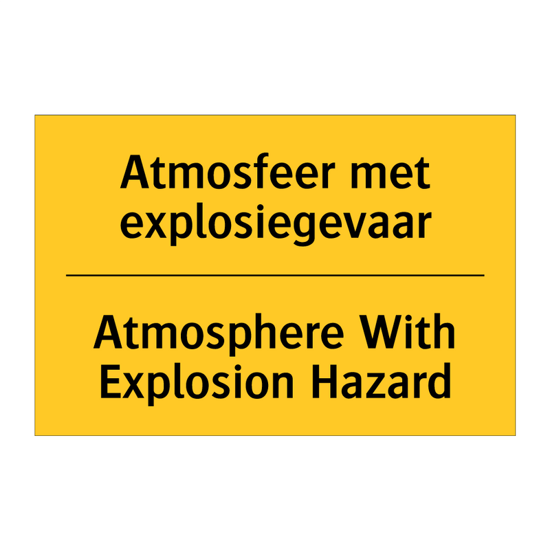 Atmosfeer met explosiegevaar - Atmosphere With Explosion Hazard