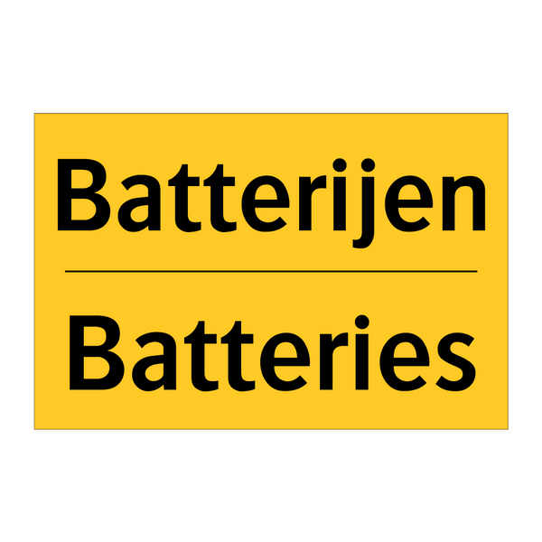 Batterijen - Batteries