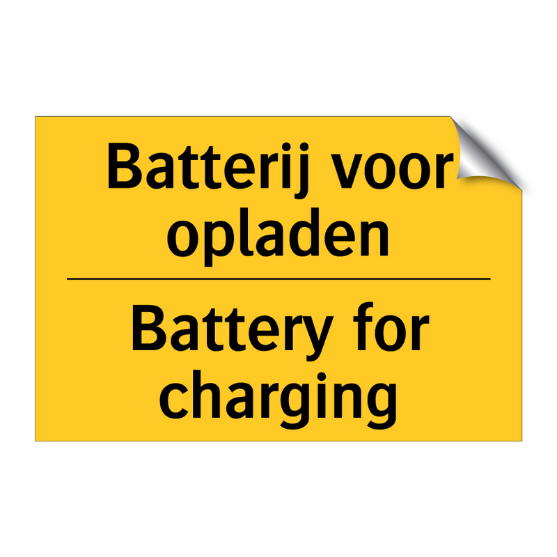 Batterij voor opladen - Battery for charging & Batterij voor opladen - Battery for charging