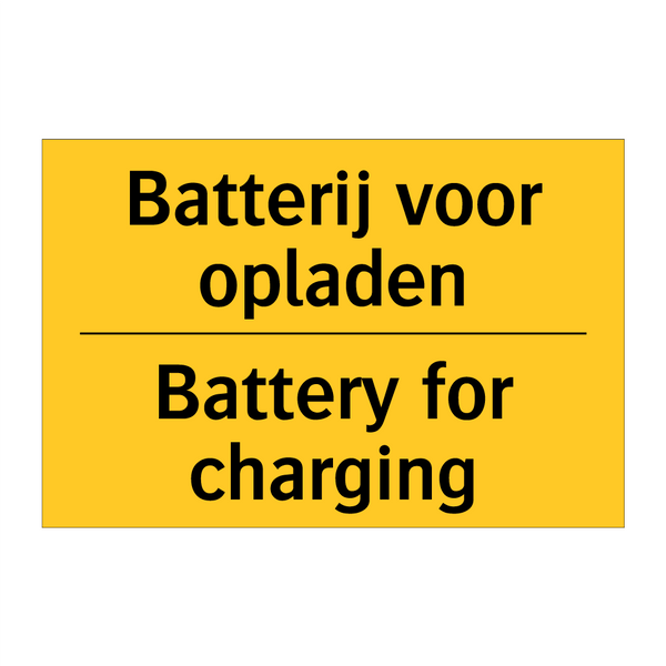 Batterij voor opladen - Battery for charging