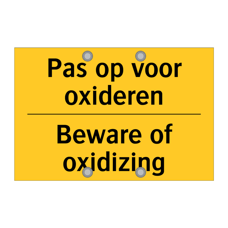 Pas op voor oxideren - Beware of oxidizing & Pas op voor oxideren - Beware of oxidizing