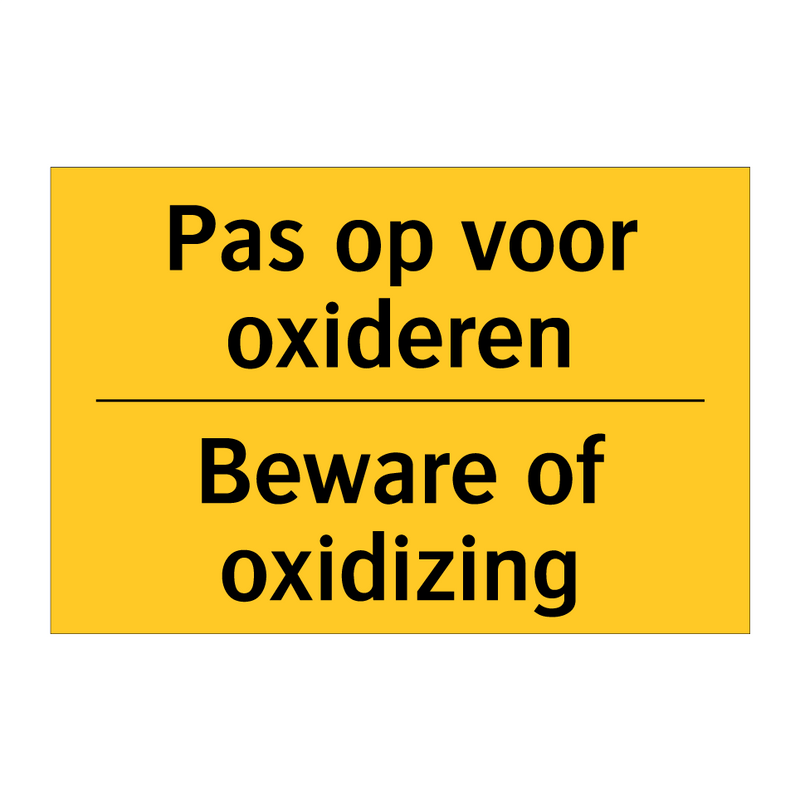 Pas op voor oxideren - Beware of oxidizing & Pas op voor oxideren - Beware of oxidizing