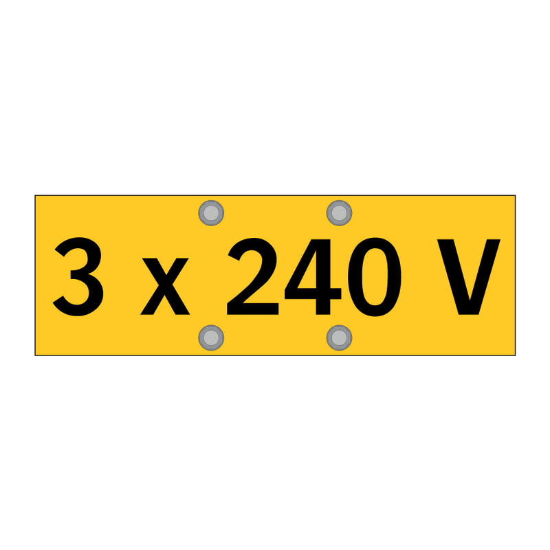 3 x 240 V & 3 x 240 V & 3 x 240 V