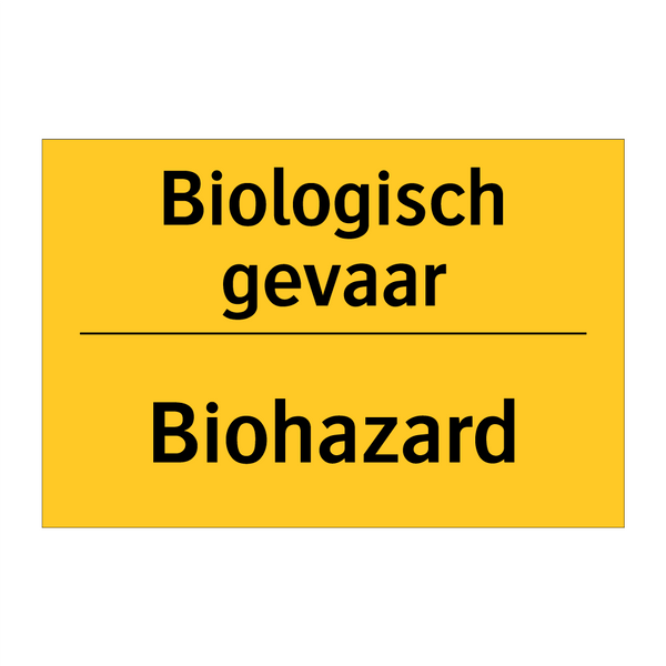 Biologisch gevaar - Biohazard