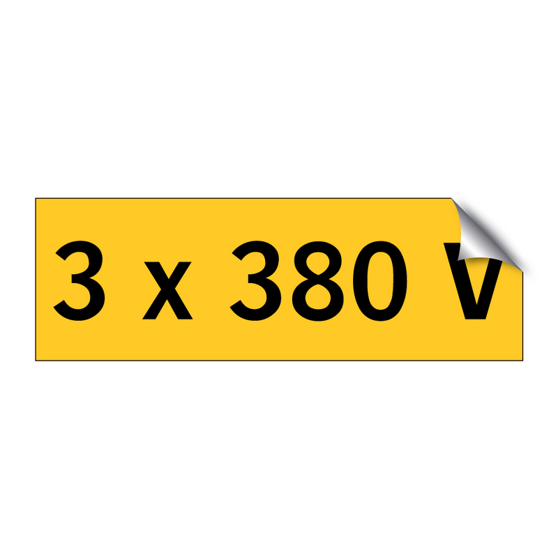 3 x 380 V & 3 x 380 V & 3 x 380 V & 3 x 380 V