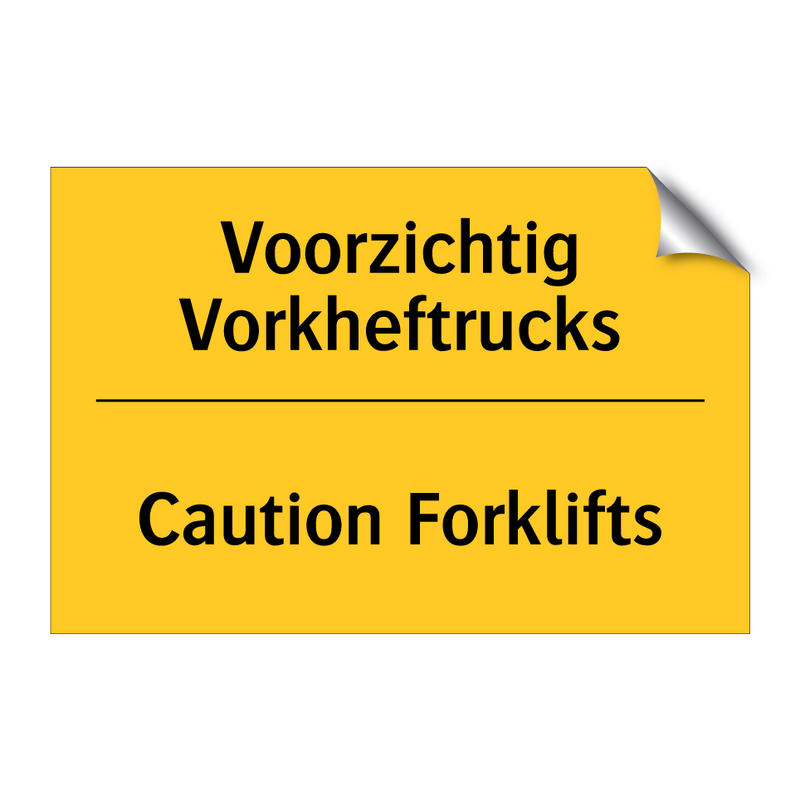 Voorzichtig Vorkheftrucks - Caution Forklifts & Voorzichtig Vorkheftrucks - Caution Forklifts