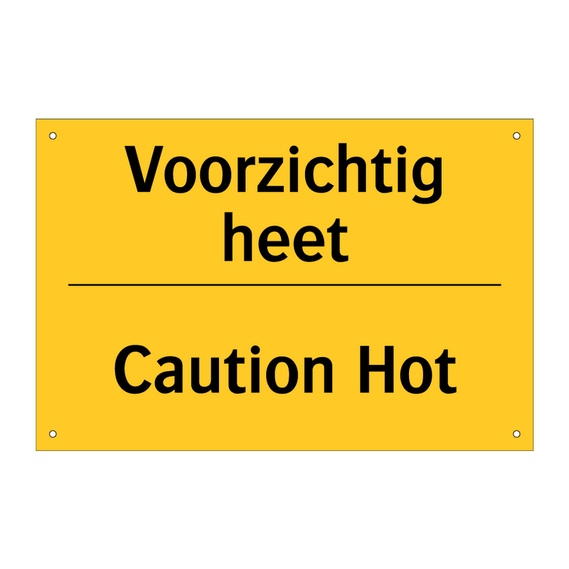 Voorzichtig heet - Caution Hot & Voorzichtig heet - Caution Hot & Voorzichtig heet - Caution Hot