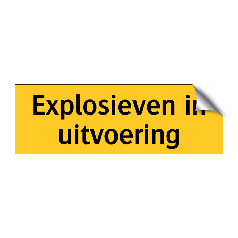 Explosieven in uitvoering & Explosieven in uitvoering & Explosieven in uitvoering