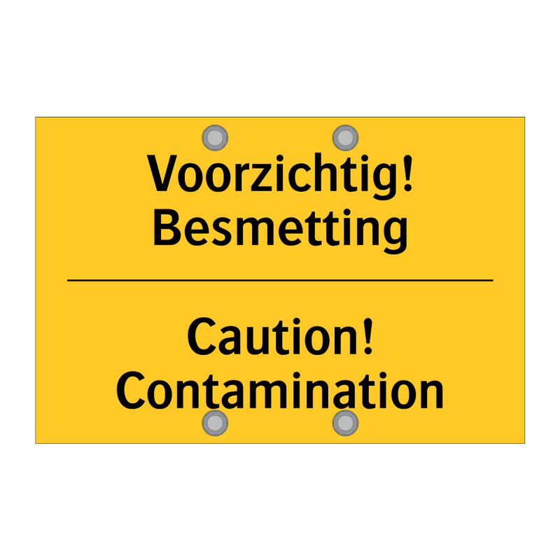 Voorzichtig! Besmetting - Caution! Contamination & Voorzichtig! Besmetting - Caution! Contamination