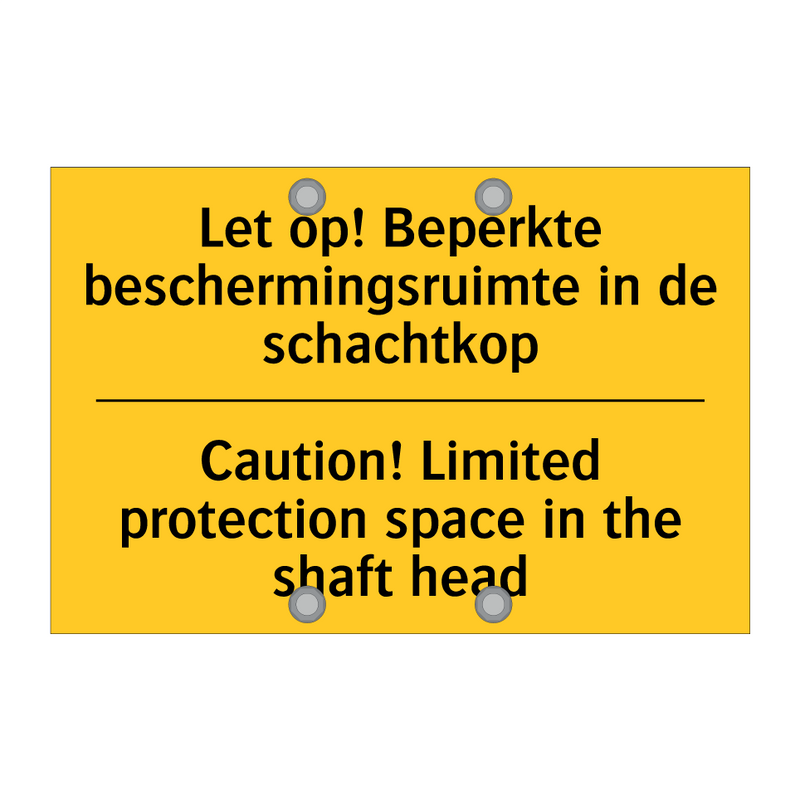 Let op! Beperkte beschermingsruimte /.../ - Caution! Limited protection space /.../