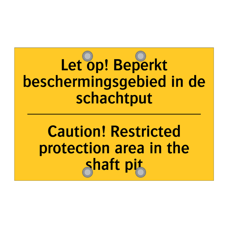 Let op! Beperkt beschermingsgebied /.../ - Caution! Restricted protection /.../