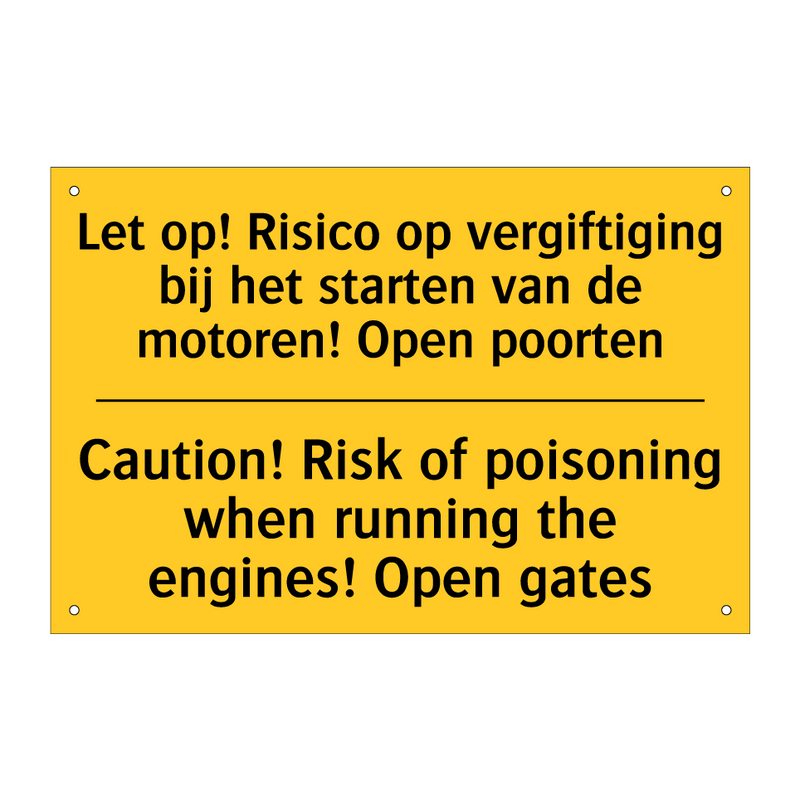 Let op! Risico op vergiftiging /.../ - Caution! Risk of poisoning when /.../