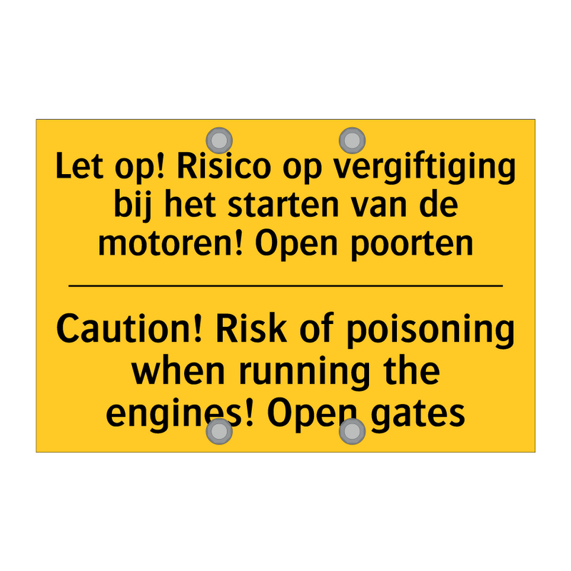 Let op! Risico op vergiftiging /.../ - Caution! Risk of poisoning when /.../