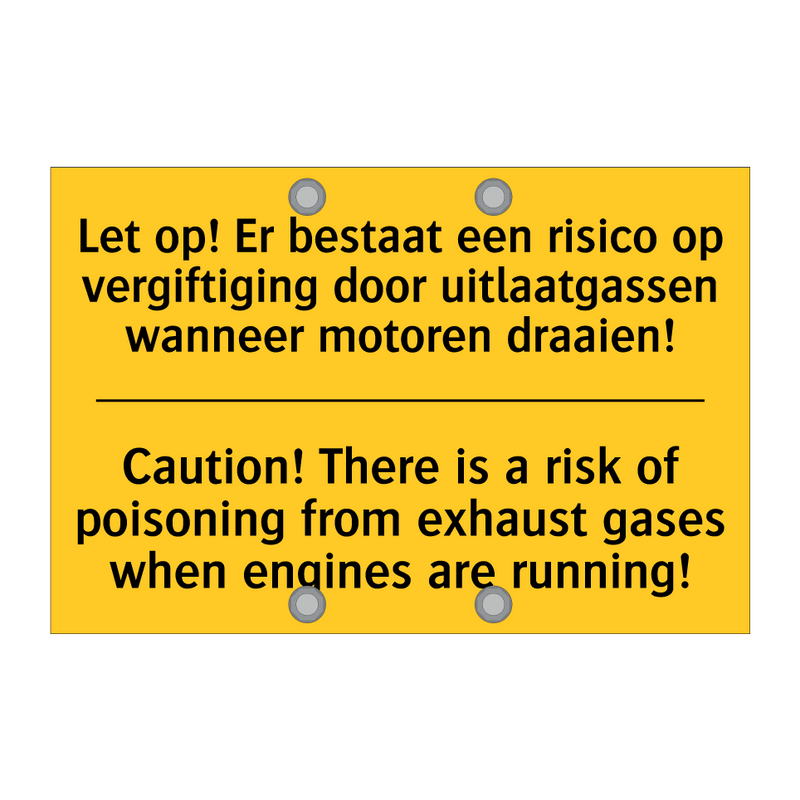 Let op! Er bestaat een risico /.../ - Caution! There is a risk of poisoning /.../