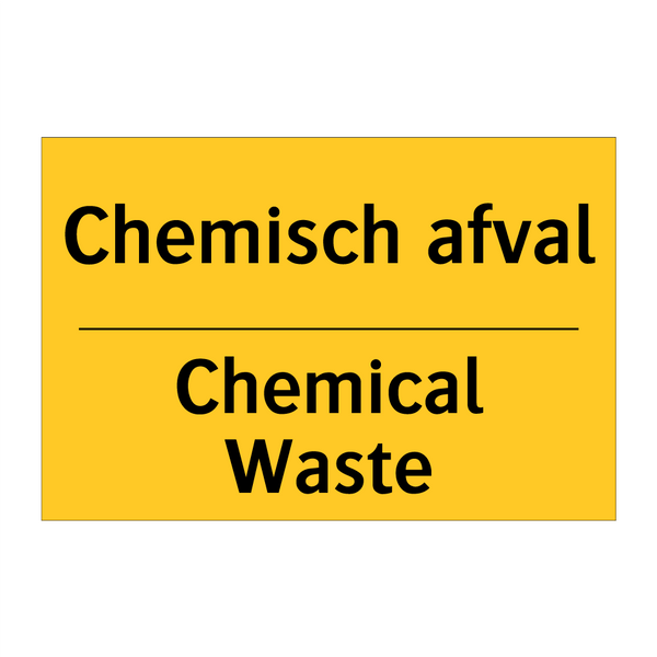 Chemisch afval - Chemical Waste & Chemisch afval - Chemical Waste & Chemisch afval - Chemical Waste