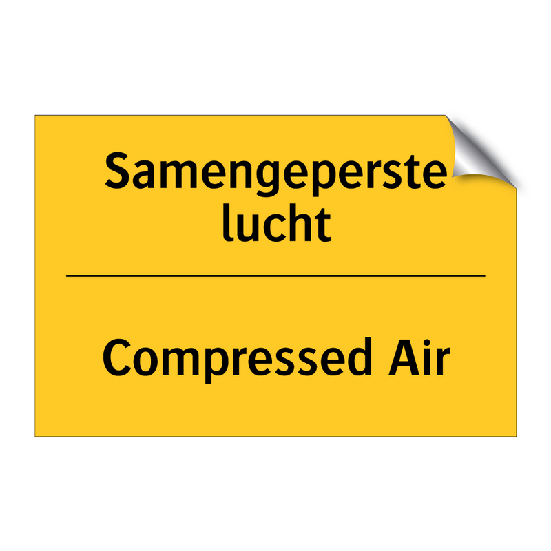 Samengeperste lucht - Compressed Air & Samengeperste lucht - Compressed Air