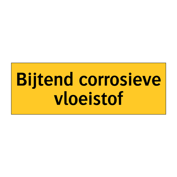 Bijtend corrosieve vloeistof