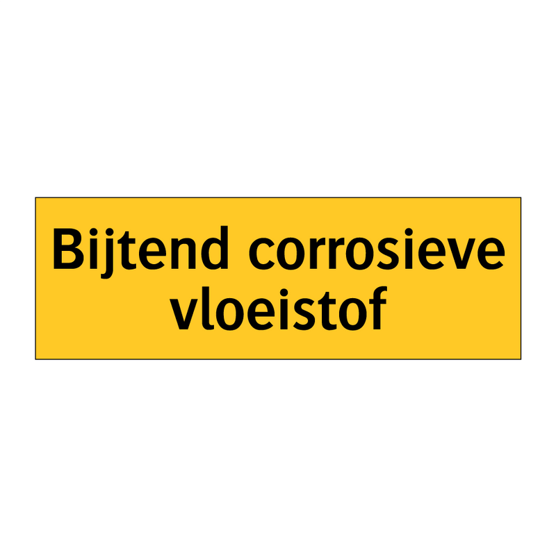 Bijtend corrosieve vloeistof & Bijtend corrosieve vloeistof & Bijtend corrosieve vloeistof