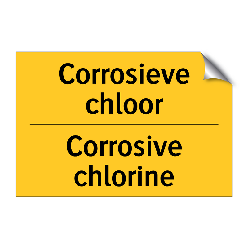 Corrosieve chloor - Corrosive chlorine & Corrosieve chloor - Corrosive chlorine