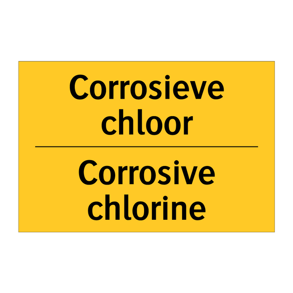 Corrosieve chloor - Corrosive chlorine & Corrosieve chloor - Corrosive chlorine