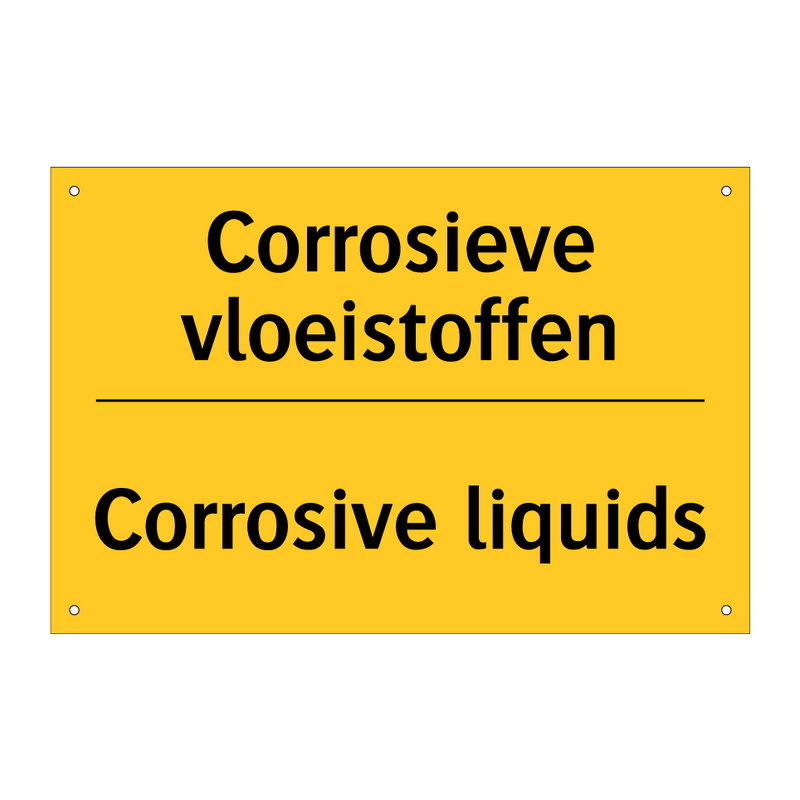 Corrosieve vloeistoffen - Corrosive liquids & Corrosieve vloeistoffen - Corrosive liquids