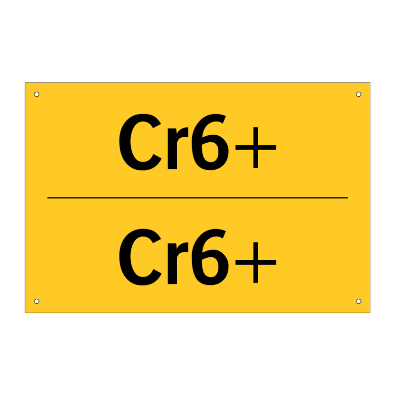 Cr6+ & Cr6+ & Cr6+ & Cr6+ & Cr6+ & Cr6+ & Cr6+ & Cr6+ & Cr6+ & Cr6+