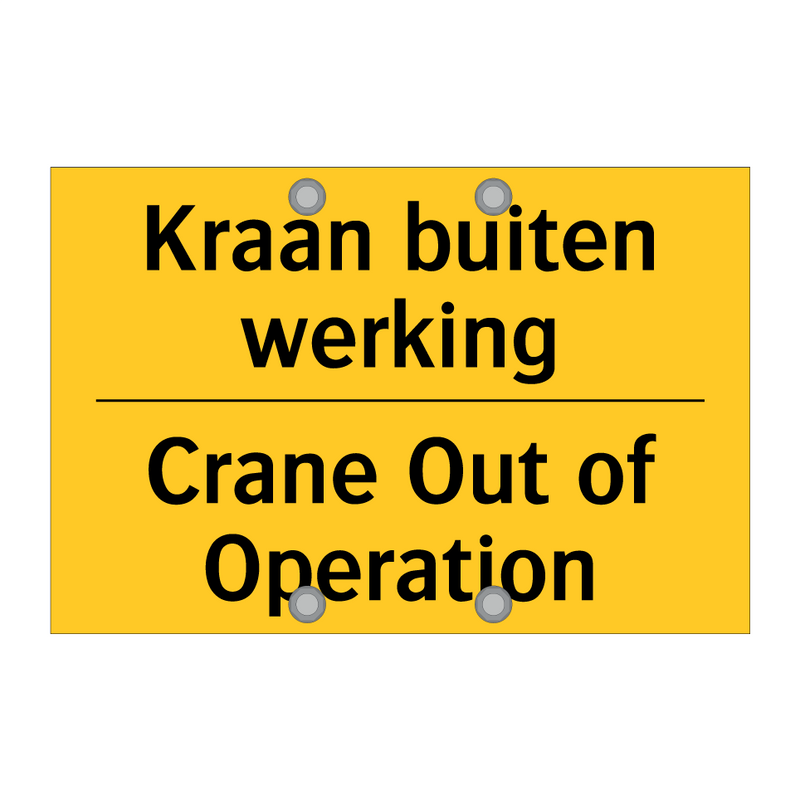 Kraan buiten werking - Crane Out of Operation & Kraan buiten werking - Crane Out of Operation