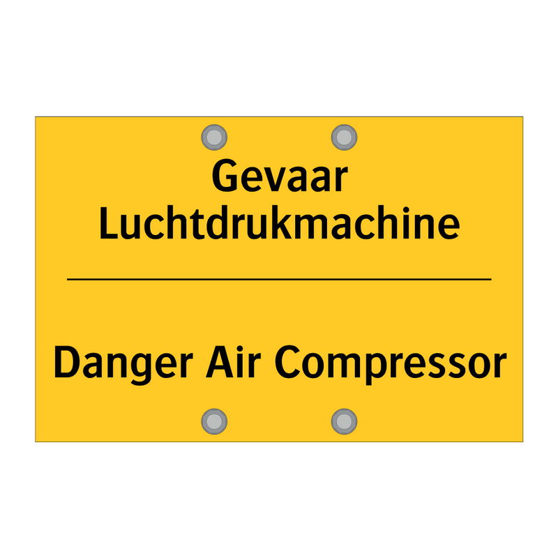 Gevaar Luchtdrukmachine - Danger Air Compressor & Gevaar Luchtdrukmachine - Danger Air Compressor